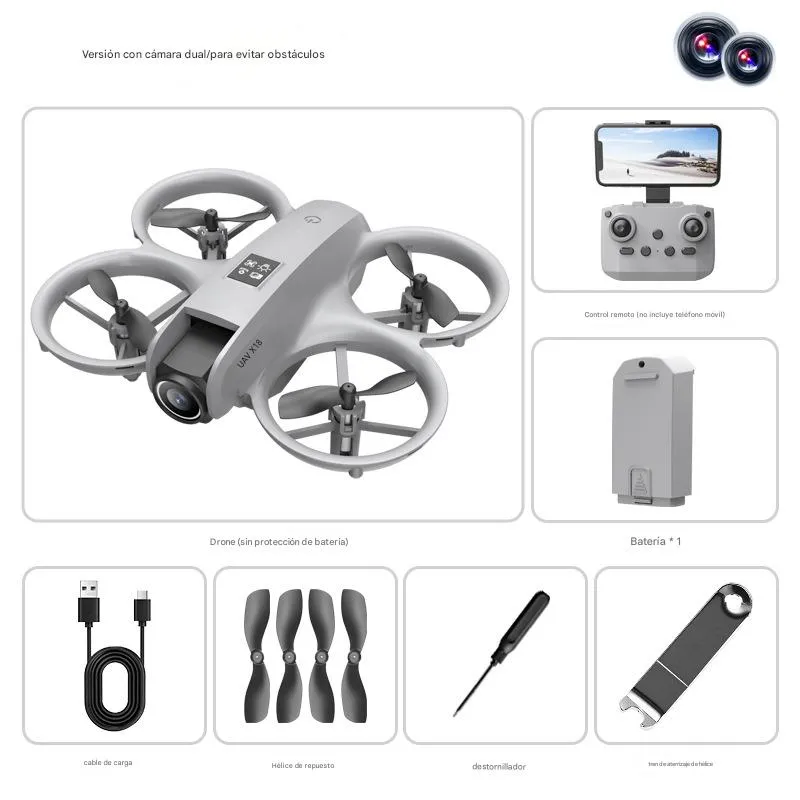 MINI DRON X18W – EDICIÓN CON DOBLE CÁMARA Y EVASIÓN DE OBSTÁCULOS (2).webp