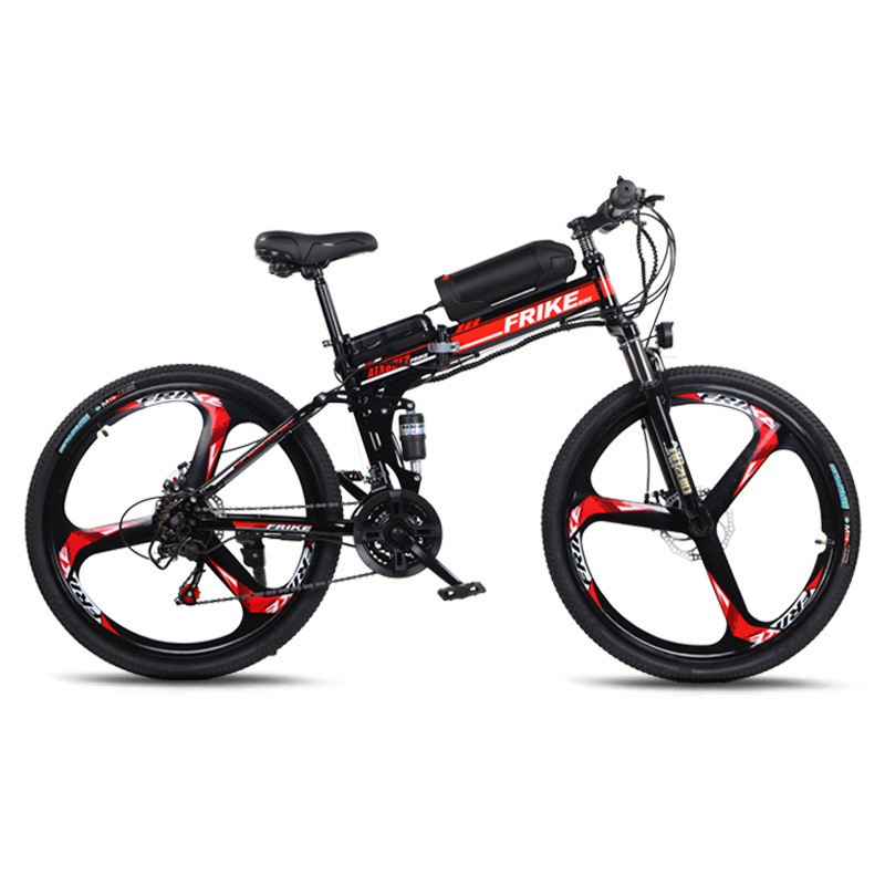Bicicleta eléctrica plegable FRIKE 88E2, una bicicleta eléctrica plegable versátil de 26 pulgadas para paseos cómodos y eficientes