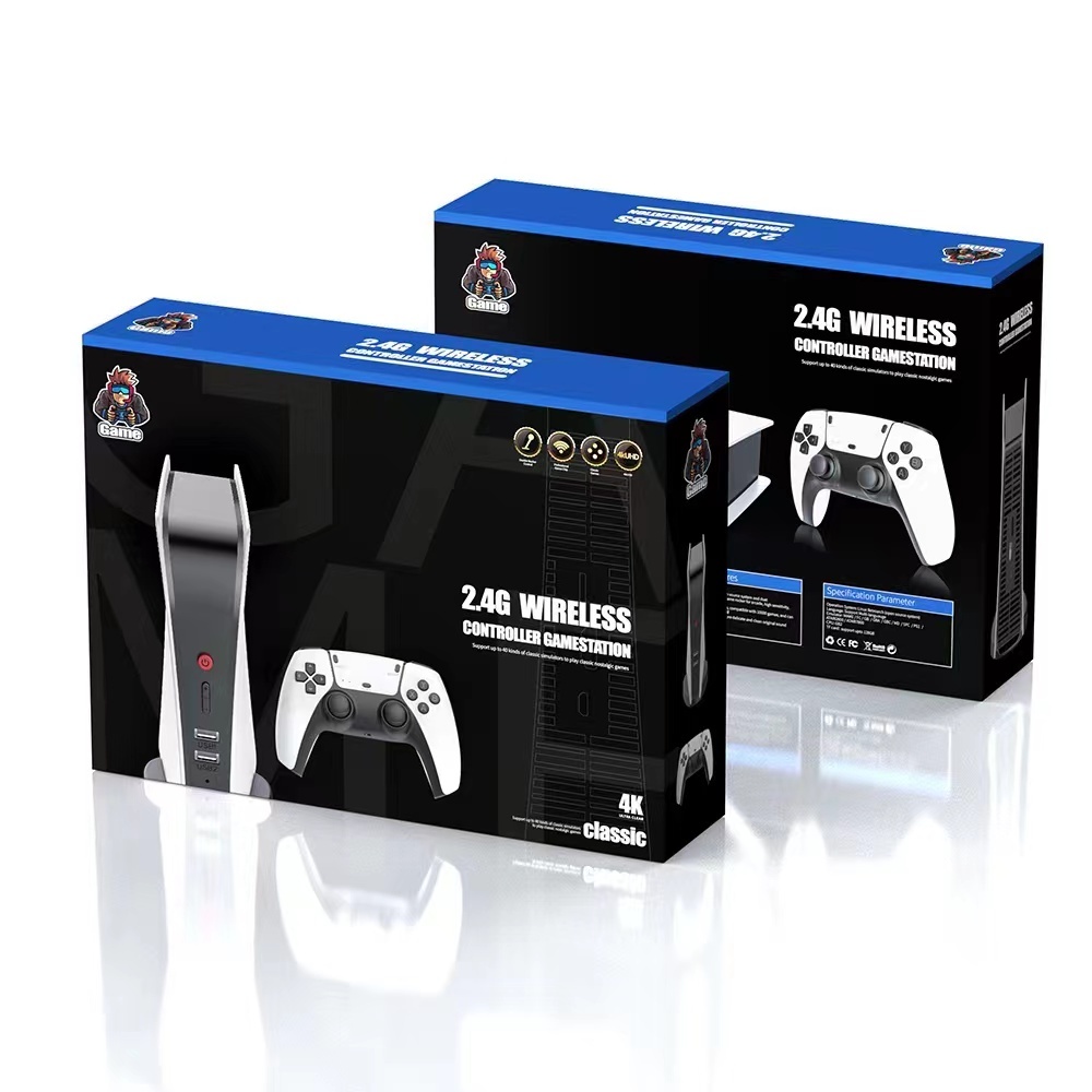 Consola de Videojuegos Retro Clásica con Salida HD, Control Inalámbrico, Estación Arcade, Memoria de 64 GB, Más de 15000 Juegos, Dongle M8 M5